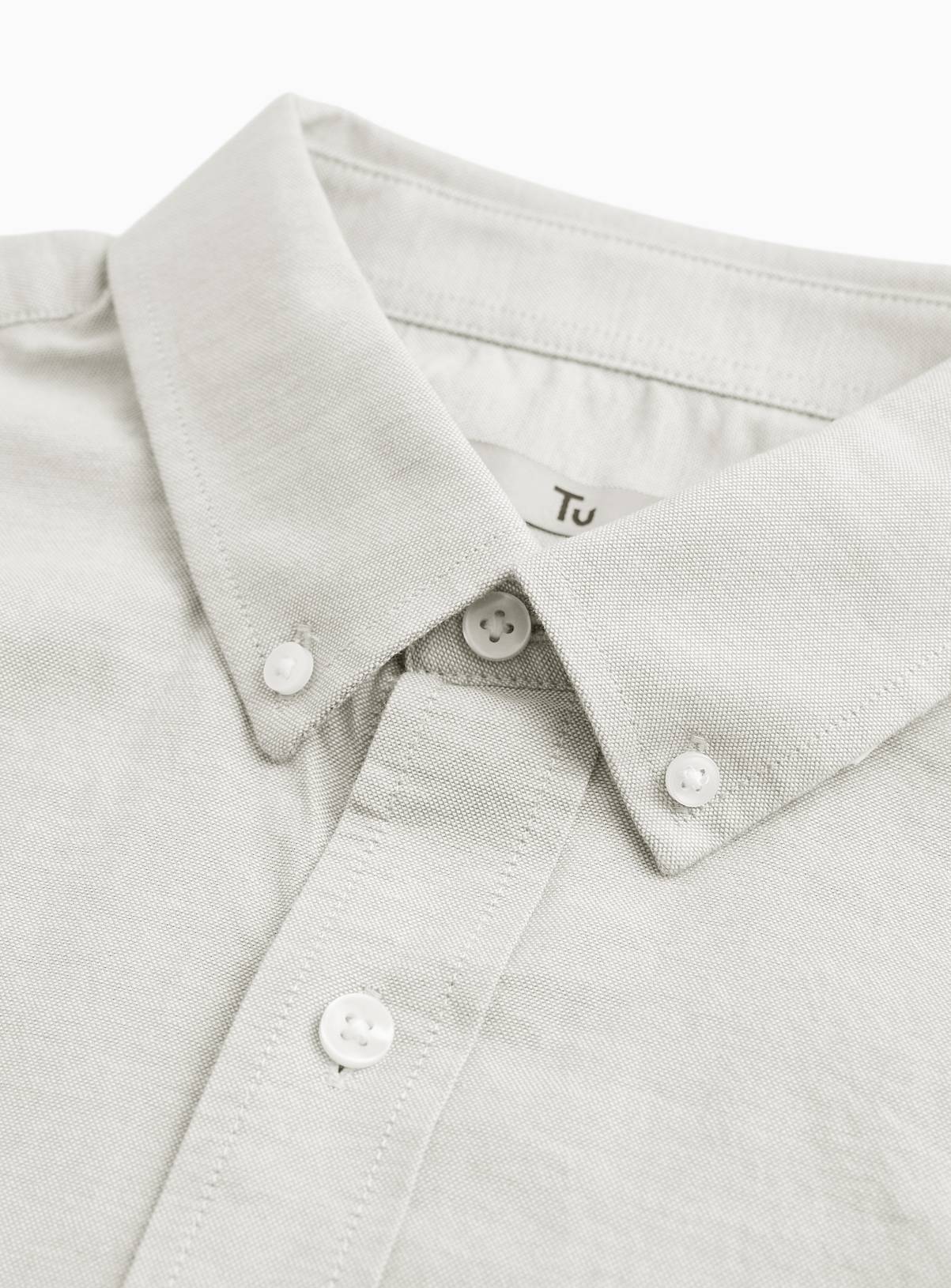 Green Slim Fit Short Sleeve Oxford Shirt XXXL - Image 4